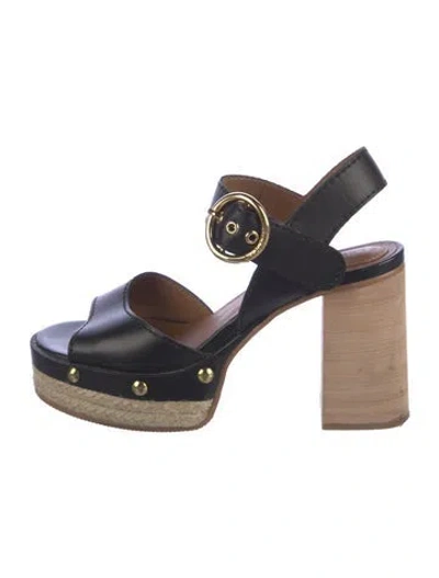 Pre-owned Chloé Leather Sandals In Brown