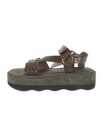 Pre-owned Chloé Leather Sandals In Multi