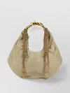 Chloé Sage Green Leather Twisted Shell Shoulder Bag