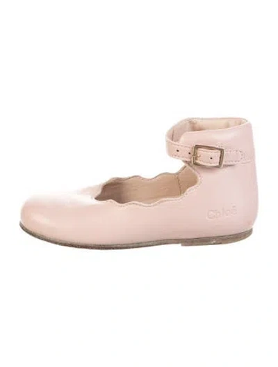 Pre-owned Chloé Babies' Leather Shoes In Pink