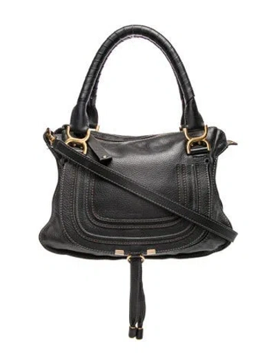 Pre-owned Chloé Leather Shoulder Bag In Black