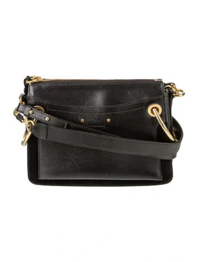 Pre-owned Chloé Leather Shoulder Bag In Black