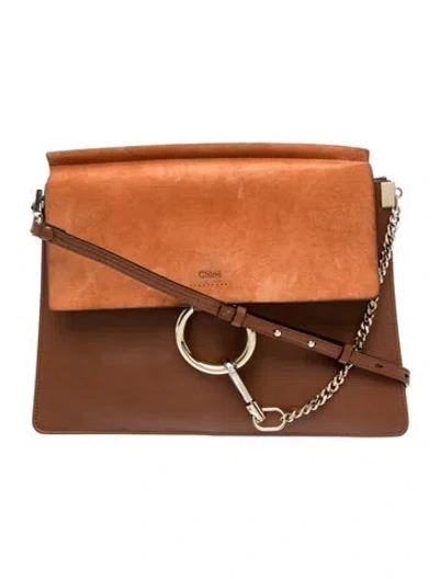 Pre-owned Chloé Leather Shoulder Bag In Brown