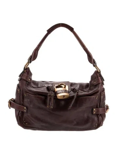 Pre-owned Chloé Leather Shoulder Bag In Brown