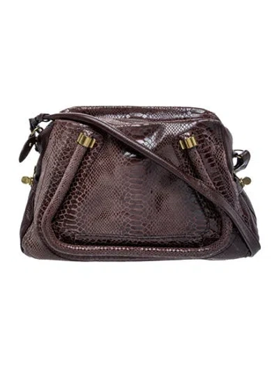 Pre-owned Chloé Leather Shoulder Bag In Brown