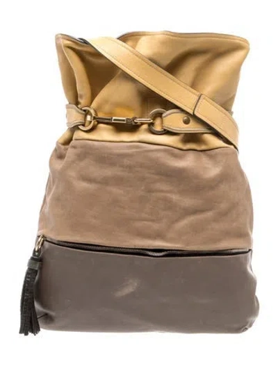 Pre-owned Chloé Leather Shoulder Bag In Brown