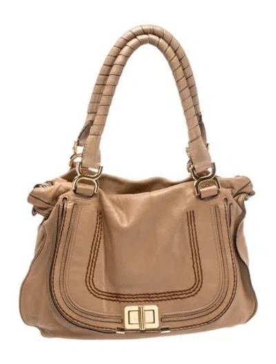 Pre-owned Chloé Leather Shoulder Bag In Brown
