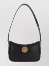 Chloé Women Horse Medal Leather Shoulder Bag In Black