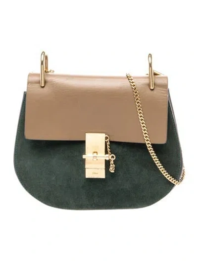 Pre-owned Chloé Leather Shoulder Bag In Neutral