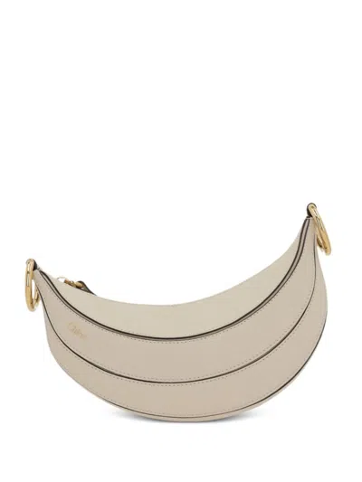 Chloé Leather Shoulder Bag In Neutrals
