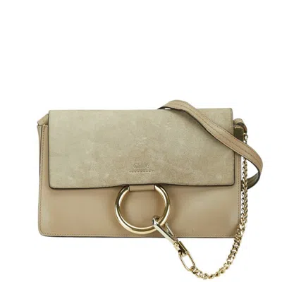 Pre-owned Chloé Leather Shoulder Bag () In Sand