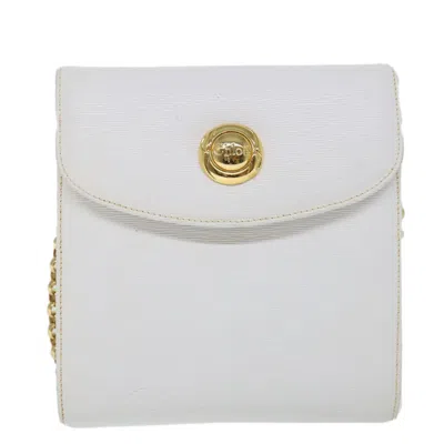 Pre-owned Chloé Leather Shoulder Bag () In White