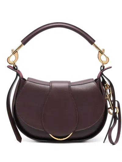 Chloé Leather Shoulder Bag In Red