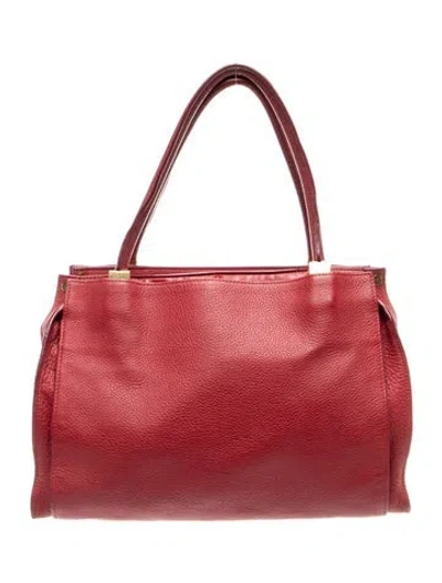 Pre-owned Chloé Leather Shoulder Bag In Red
