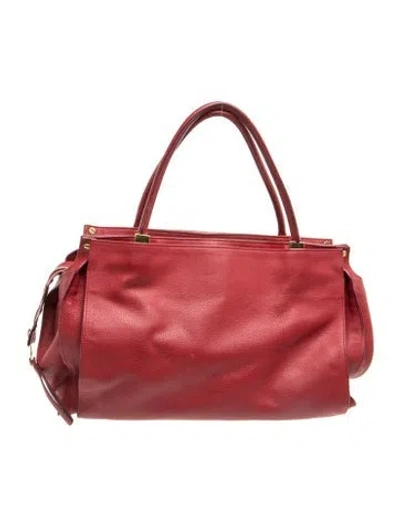 Pre-owned Chloé Leather Shoulder Bag In Red
