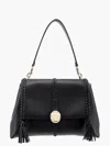 Chloé Leather Shoulder Bag With Tassels