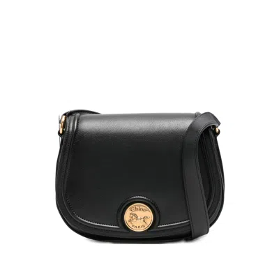 Chloé Leather Shoulder Bags In Black