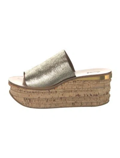 Pre-owned Chloé Leather Slides