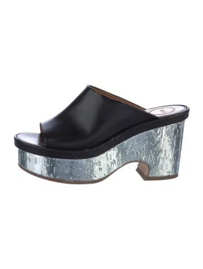 Pre-owned Chloé Leather Slides In Multi