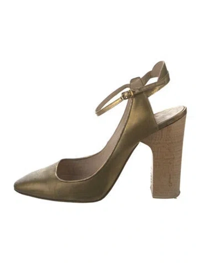 Pre-owned Chloé Leather Slingback Pumps