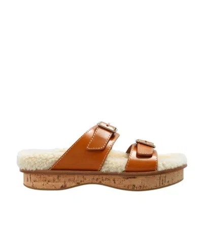 CHLOÉ LEATHER SLIPPERS