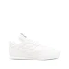 Chloé Womens Winter Wht Kick Brand-patch Leather Low-top Trainers Eur 36 / 3 Uk