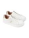 Chloé Leather Logo Sneakers In White