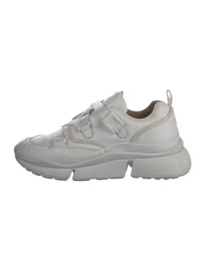 Pre-owned Chloé Leather Sneakers In White
