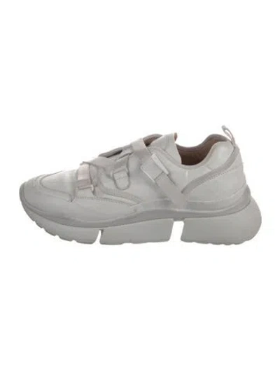 Pre-owned Chloé Leather Sneakers In White