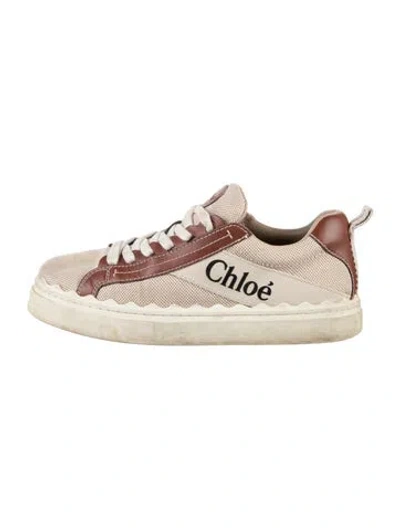 Pre-owned Chloé Leather Sneakers In White