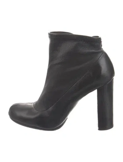 Pre-owned Chloé Leather Sock Boots In Black