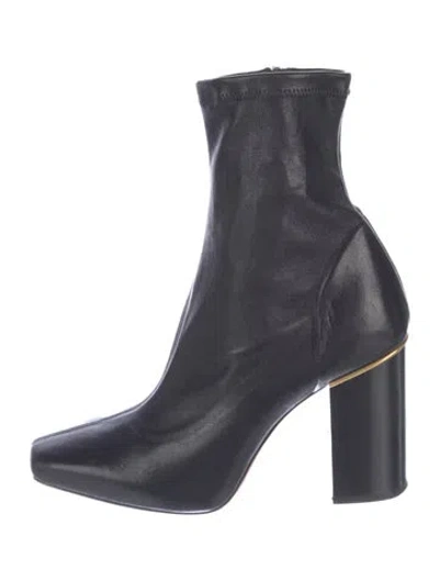 Pre-owned Chloé Leather Sock Boots In Blue