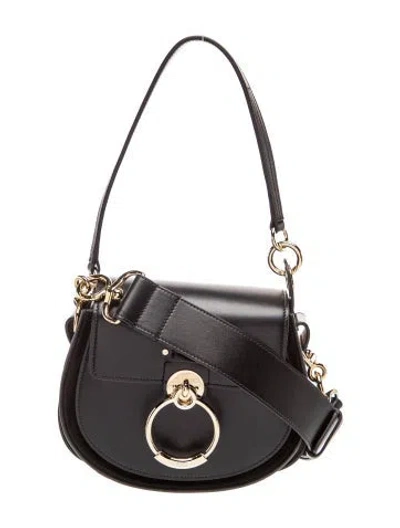 Pre-owned Chloé Leather Tess Bag Small In Black