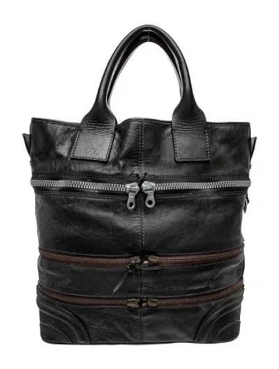 Pre-owned Chloé Leather Top Handle Bag In Black