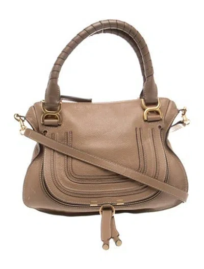 Pre-owned Chloé Leather Top Handle Bag In Brown