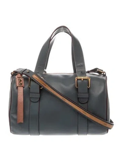 Pre-owned Chloé Leather Top Handle Bag In Gray