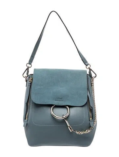 Pre-owned Chloé Leather Top Handle Bag In White