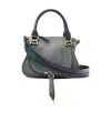 Chloé Leather Tote Bag In Gray
