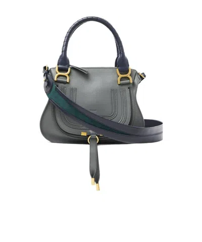 Chloé Leather Tote Bag In Gray