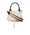 Chloé Leather Tote Bag In White