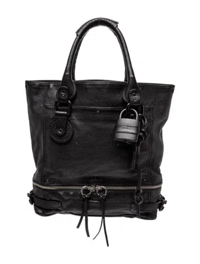 Pre-owned Chloé Leather Tote In Black