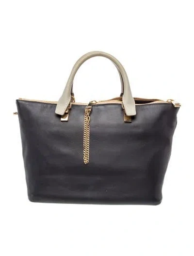 Pre-owned Chloé Leather Tote In Black