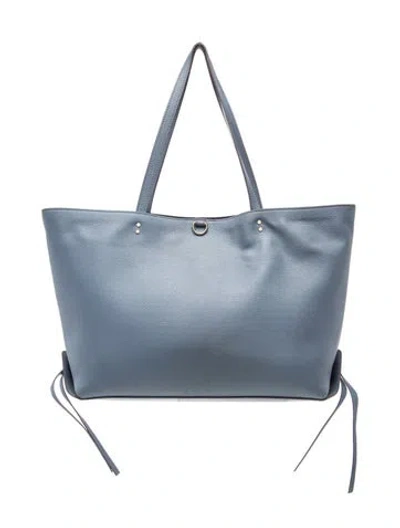 Pre-owned Chloé Leather Tote In Blue
