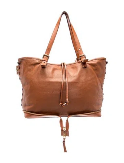 Pre-owned Chloé Leather Tote In Brown