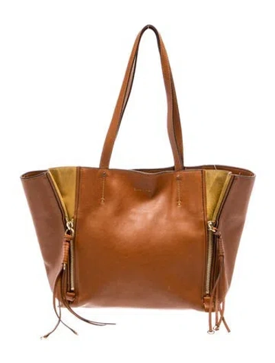 Pre-owned Chloé Leather Tote In Brown