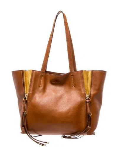 Pre-owned Chloé Leather Tote In Brown