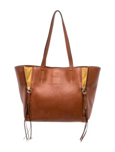 Pre-owned Chloé Leather Tote In Brown