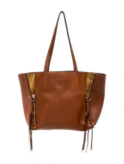 Pre-owned Chloé Leather Tote In Brown