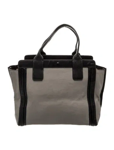 Pre-owned Chloé Leather Tote In Gray