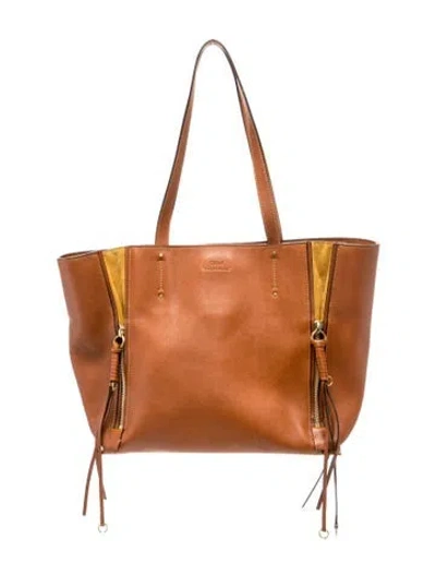 Pre-owned Chloé Leather Tote In Multi
